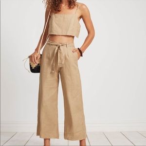 Faithful the Brand Messina Pants Viejo Top Linen 6 New